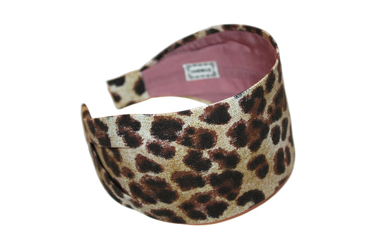 Animal print headband for women wide fabric hairband