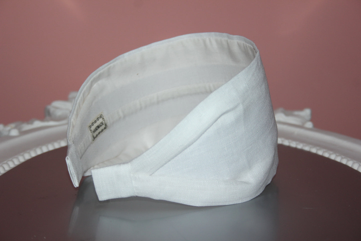 White linen headband women plain hairband