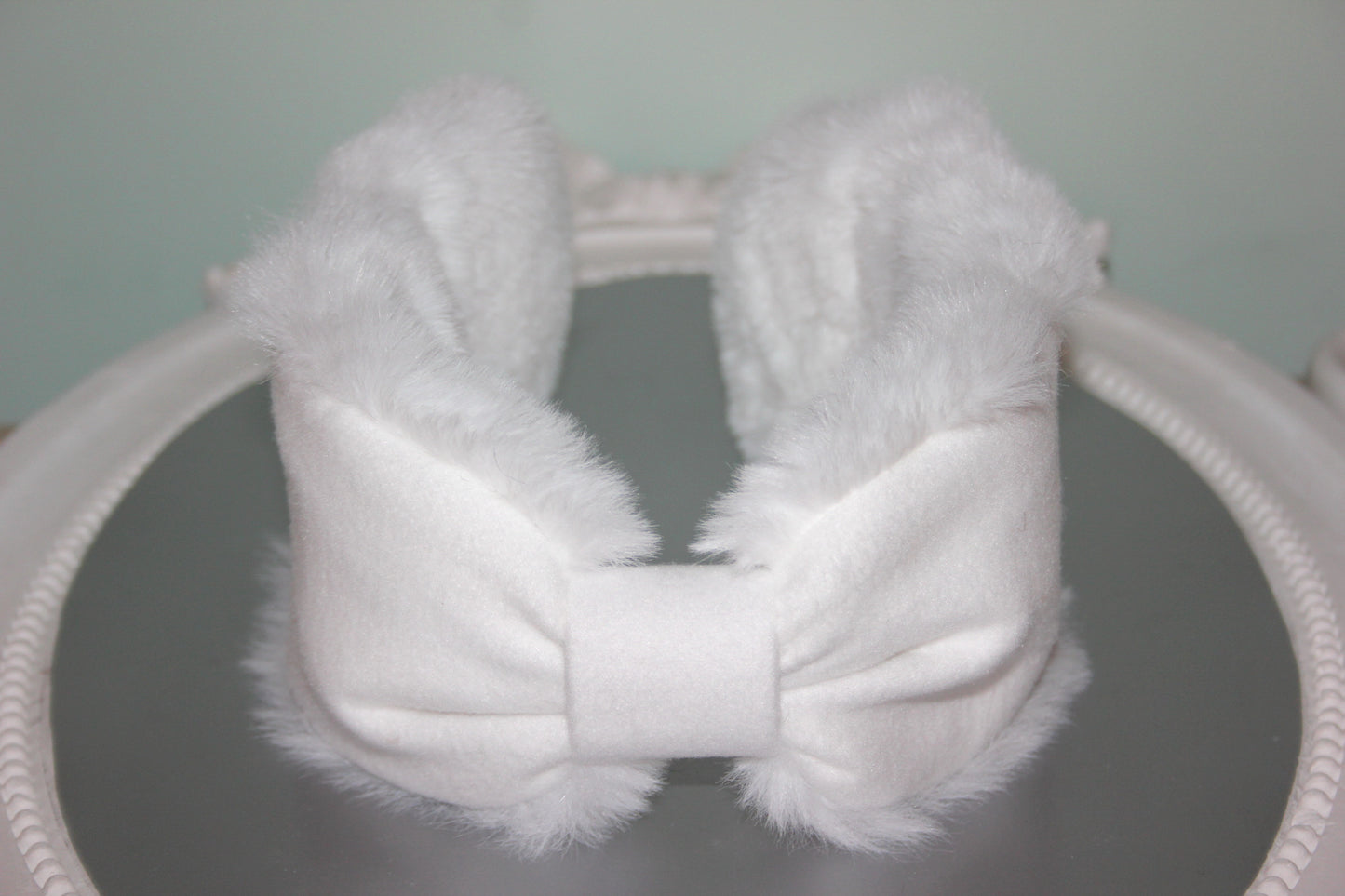 White earmuffs for women Comfy headband turban