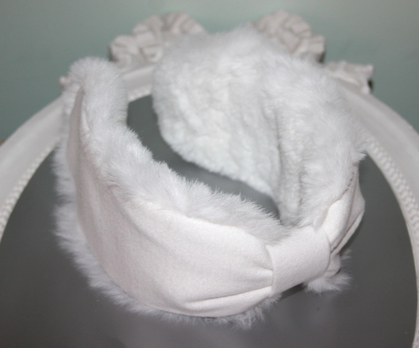 White earmuffs for women Comfy headband turban