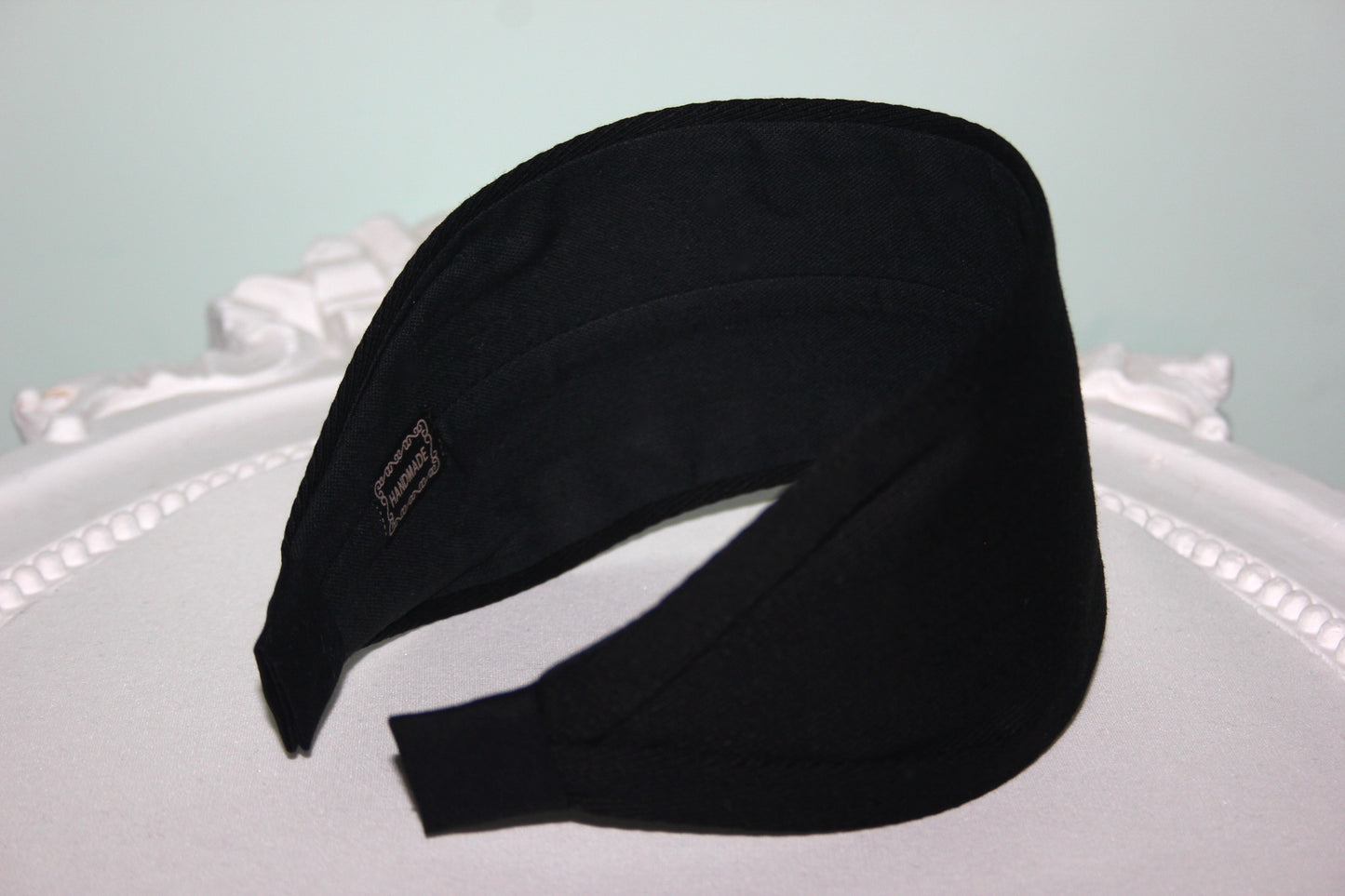 Black denim headband scarf Comfortable cotton hairband