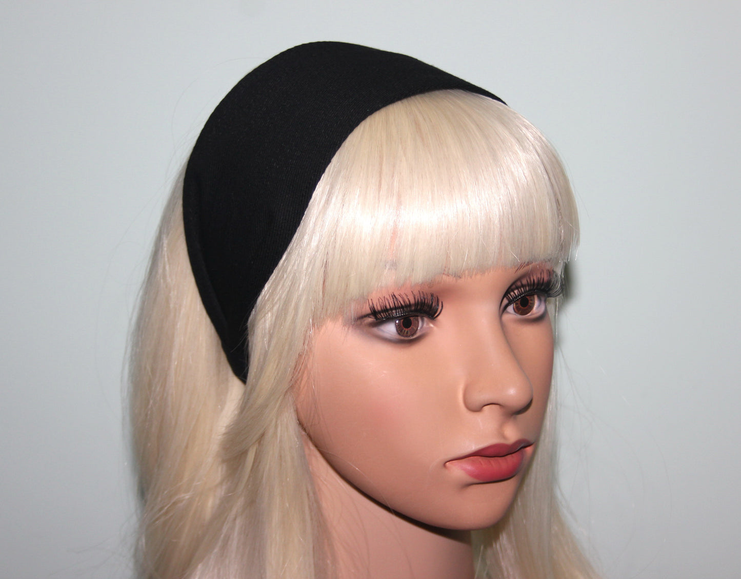 Black denim headband scarf Comfortable cotton hairband