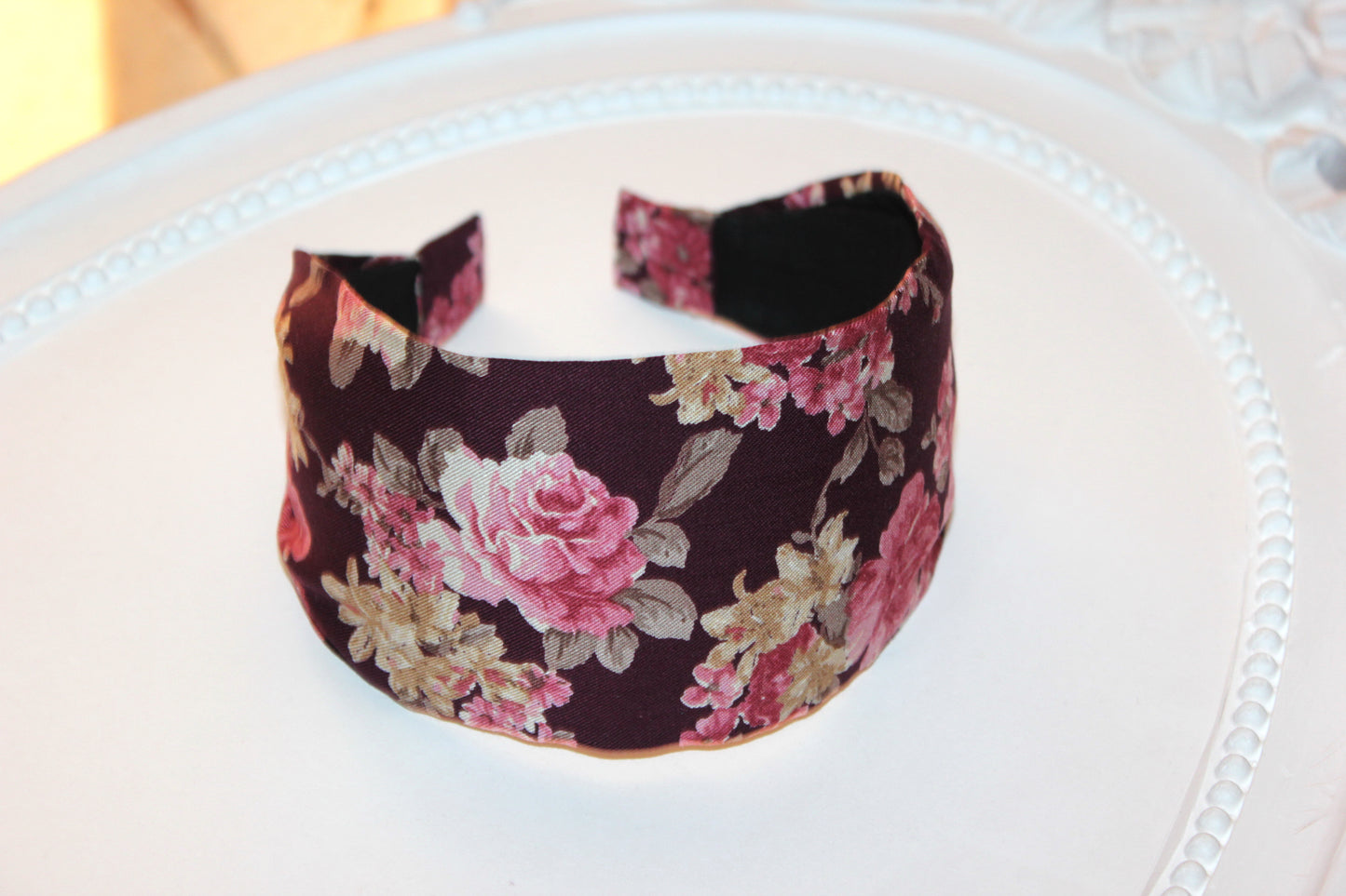 Headbands for women Dusty pink retro headband