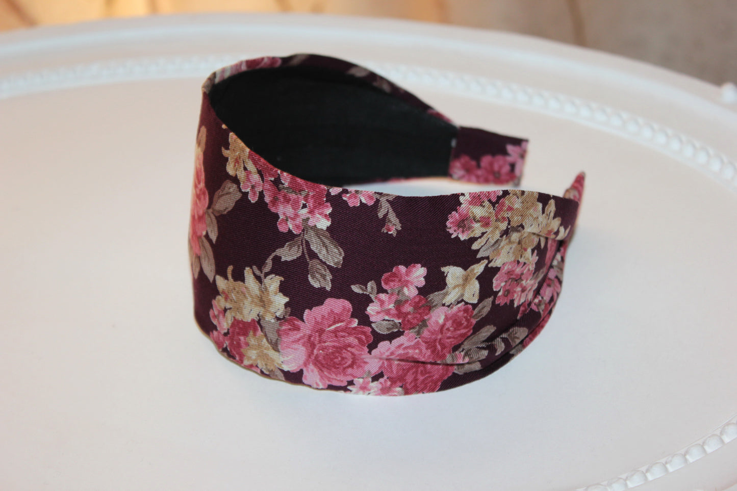 Headbands for women Dusty pink retro headband