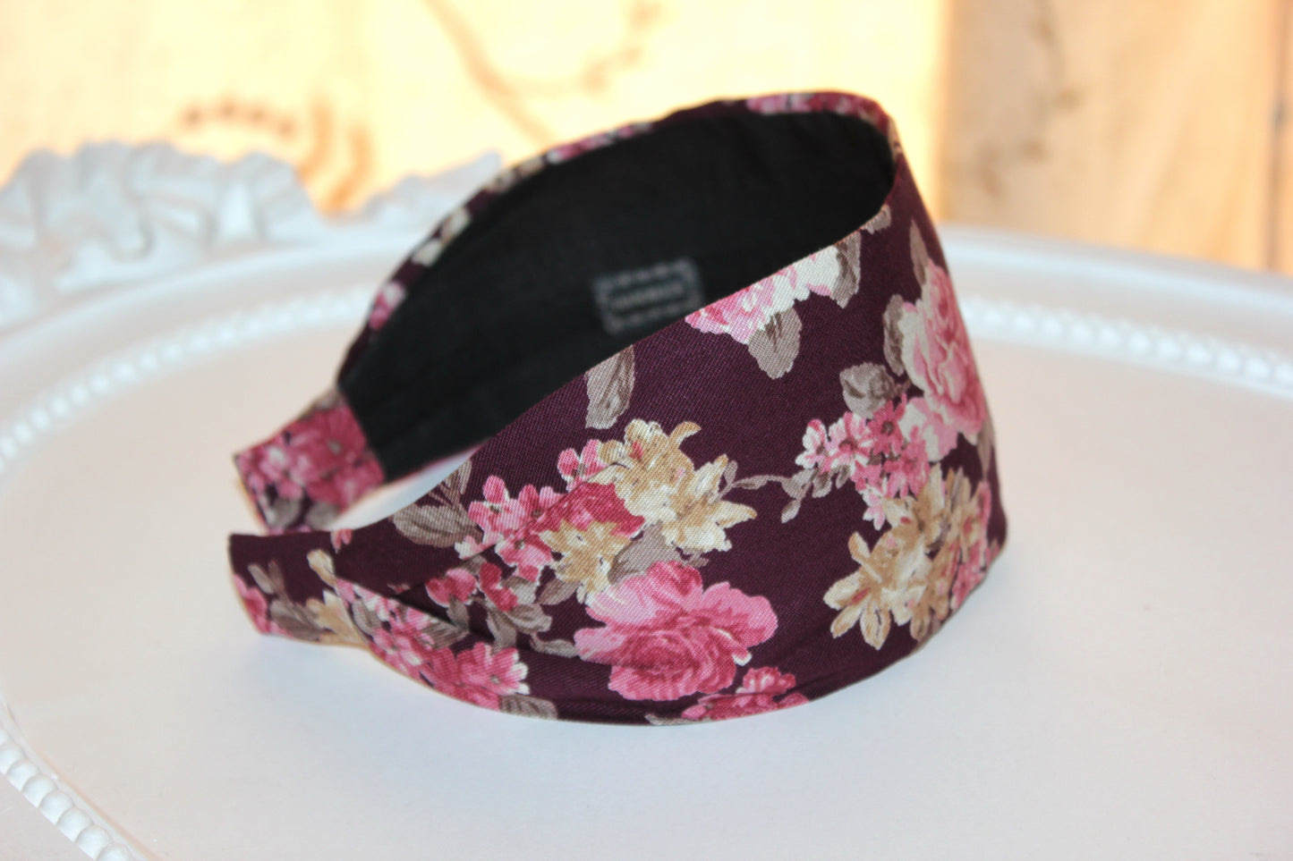 Headbands for women Dusty pink retro headband