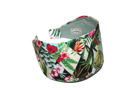 Hawaiian headband for women Tropical print headcover